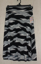 Nwt Womens Lu La Roe &quot;Azure&quot; Black &amp; White Novelty Print Pull On Knit Skirt Size M - £22.32 GBP