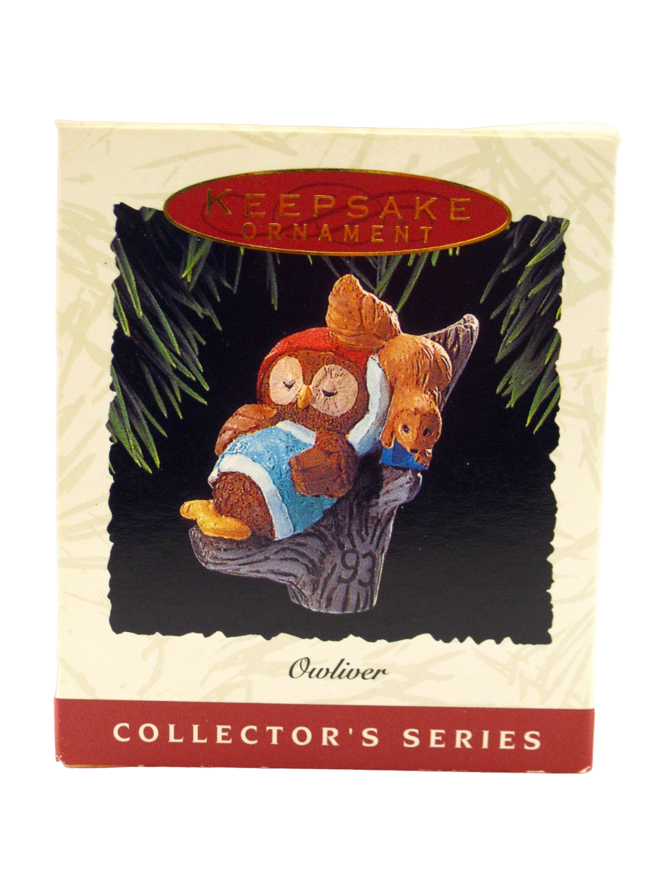 HALLMARK KEEPSAKE OWLIVER CHRISTMAS ORNAMENT 1993 (QX542-5) - £11.98 GBP