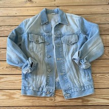 John Galt Women’s Button up denim jacket size L Blue DA - $21.68