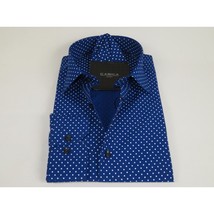 Men's Shirt Hankie CASILA Turkey Cotton Blend 501920-05 Royal Blue Polka Dots image 4