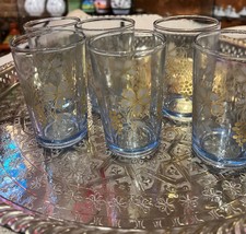 Moroccan set of 6 tea glasses -Moroccan tea glasses- Moroccan mint tea glasses - £41.00 GBP