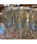 Moroccan set of 6 tea glasses -Moroccan tea glasses- Moroccan mint tea g... - £40.53 GBP