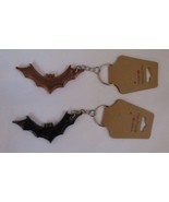 Handcrafted Resin Bat Keychains 3 In. Tall Copper or Black - $11.69