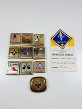 Vintage Boy Scouts Webelos Scouts Medal Belt Loop Neckerchief Slide 1986 - £3.97 GBP