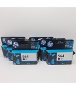 6 PACK HP 564 *SEE DATE IN PICTURES* Black Original Ink Cartridge - $1,100.11 MXN