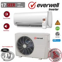 Everwell®  12000 - 24000 BTU Mini Split Air Conditioner  System 17 SEER2 - £369.91 GBP+