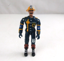 Vintage 1999 Lanard The Corps Fire Department 8 Fireman 4" Action Figure - $9.69