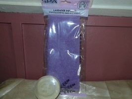 LAVENDER INFUSED EXFOLIATING BATH CLOTH WITH LOOFAH SOAP - £5.00 GBP