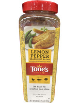 Lemon Pepper Tone&#39;s Seasoning Seasonings Spice Seafood Chicken ~ 28 oz b... - £12.13 GBP