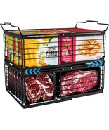2Pcs Freezer Organizer Bins,11 To 17 Inchs Large Scalable Stackable Freezer - €40,07 EUR