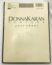 Donna Karan New York Just Sheer Pantyhose Beige size Small Vintage 1987 #224 - £10.99 GBP