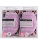 2 Ct Tangle Teezer Detangling Hair Brush For Fine Hair Colored &amp; Destres... - £23.29 GBP