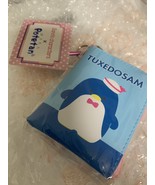 Tuxedo Sam Sanrio L-shaped mini pouch with carabiner Showa retro - $257.35 MXN