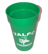 Valparaiso Indiana Vikings Thorgren Tool Promo Plastic Cup Vintage Green - $6.80