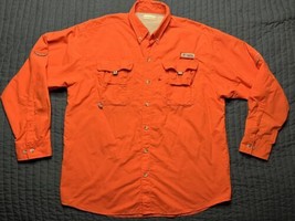 Columbia PFG Men’s Omni Shade Long Sleeve Shirt Medium PINK - £14.22 GBP
