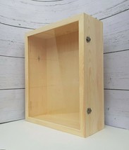 Large extra deep shadow box 17 11/16&quot; x 21 11/16&quot; x 6 3/4&quot; glass door - $3,008.84 MXN