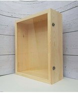 Large extra deep shadow box 17 11/16&quot; x 21 11/16&quot; x 6 3/4&quot; glass door - $220.23 CAD