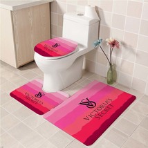 3Pcs/set Victoria&#39;s_Secret 14 Bathroom Toliet Mat Set Anti Slip Bath Mat... - $33.29+