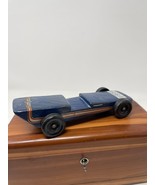 Vintage Pinewood Derby Race Car in Blue chevy USA Indianapolis Speedway ... - $22.99