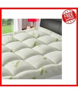 Eco-Friendly Quilted Mattress Topper with Deep Pocket for Twin XL Beds - $92.06