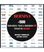 Machine Embroidery Fonts and Alphabets Designs for Bernina – EXP Format –  - €30,29 EUR