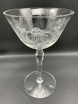 SENECA Crystal Sherbet Champagne Goblet HONEYCOMB AND STARBURST 6-1/4&quot; tall - £15.13 GBP