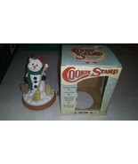 Vtg Fox Run Craftsmen #6931 Snowman Hat Critters Terracotta Cookie Stamp... - $19.79