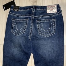 True Religion JENNIE MID RISE BIG T CURVY SKINNY JEAN Sz 28 - $185.13