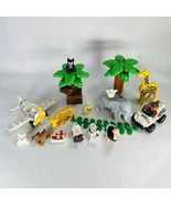 Lego Duplo Animal Lot Giraffe Gray Elephant Leopard Safari Zoo Circus Farm - $59.99