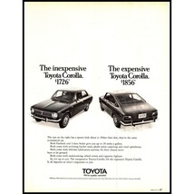 1970 Toyota Corolla Sedan and Fastback Vintage Print Ad Japanese Car Wall Art - £8.24 GBP