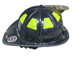VTG Cairns 1010 Black Firefighter Helmet Brass Eagle &amp; Decals MSA Carol ... - $5,473.26 MXN