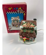 Looney Tunes 1996 Tweety&#39;s Candy Shop Lighted Porcelain House Vtg Christmas - $65.44