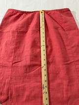 Nic + Zoe Women's Peach Rear Zipper Pull-On Skirt Size 12 Measured Waist 31" image 9