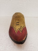 Vintage handmade wood carved Belgium shoe 1945 Sovenier - £11.77 GBP