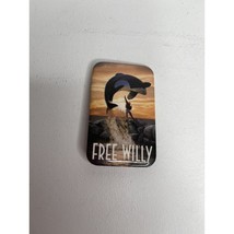 Free Willy Pin Back Movie Promotional Button 1993 Video Store Promo Whale - $8.47