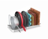 Adjustable Bakeware Organizer Pot Lid Holder Rack For Pots, Cake Molds, ... - $46.99