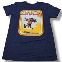 Cinch T-Shirt Size Medium Cowboy Graphic Print T-Shirt Bronc Bronco Graphic Tee - $34.72