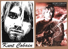 Nirvana Kurt Cobain 4.5&quot; x 6&quot; Vinyl Sticker + imported 4&quot; x 6&quot; postcard lot of 2 - £5.68 GBP