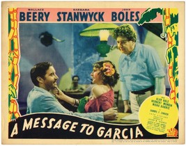 A MESSAGE TO GARCIA (1936) Lobby Card John Boles &amp; Mona Barrie as a Span... - £118.34 GBP