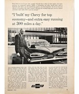 1959 CHEVY-CHEVROLET-TOP ECONOMY GAS-Biscayne Two Door - Vintage Print Ad - $11.77