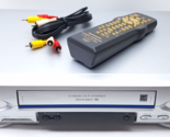 Panasonic PV-V4524S-K VCR 4 Head HiFi VHS Player Blue Line w/Remote TESTED - £64.04 GBP