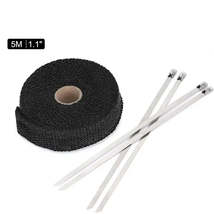 1&quot; 5M Motorcycle Exhaust Thermal Heat Wrap - £10.44 GBP+