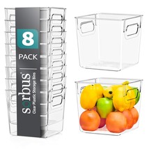 Sorbus Small Clear Plastic Storage Bins for Shelves, Clothes, with Handle - Clea - $47.99