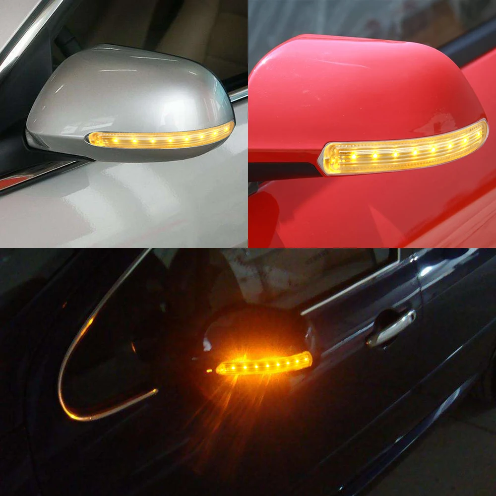 LEEPEE 12V Car Rear View Mirror LED Turn Signal Lights for Honda CR-V - Univer - $19.40