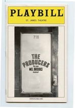 Mel Brooks The Producers Playbill St James Theatre 2002 Brad Oscar Steven Weber  - £9.17 GBP