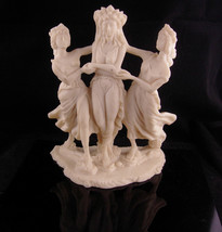 Erotic 3 graces statue - large vintage sculpture -  Vintage nude goddess - Greek - £59.76 GBP