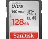 SanDisk 128GB Ultra UHS-I SDXC Memory Card, 140MB/s Read - $40.97