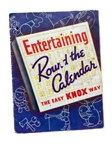 Entertaining Round The Calendar Guide Knox Sparkling Gelatin Book - £9.55 GBP
