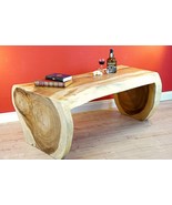 Tree Trunk Coffee Table Sofa Table Living Room Acacia Solid Wood Table B... - £1,143.42 GBP