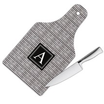 Stripes Pattern : Gift Cutting Board Abstract Lines Home Wall Decor Coworker Fat - £22.79 GBP